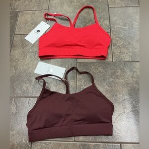 😳BUY 1,GET 2 FREE😳 Women's Red and Chocolate Brown Sports Bras